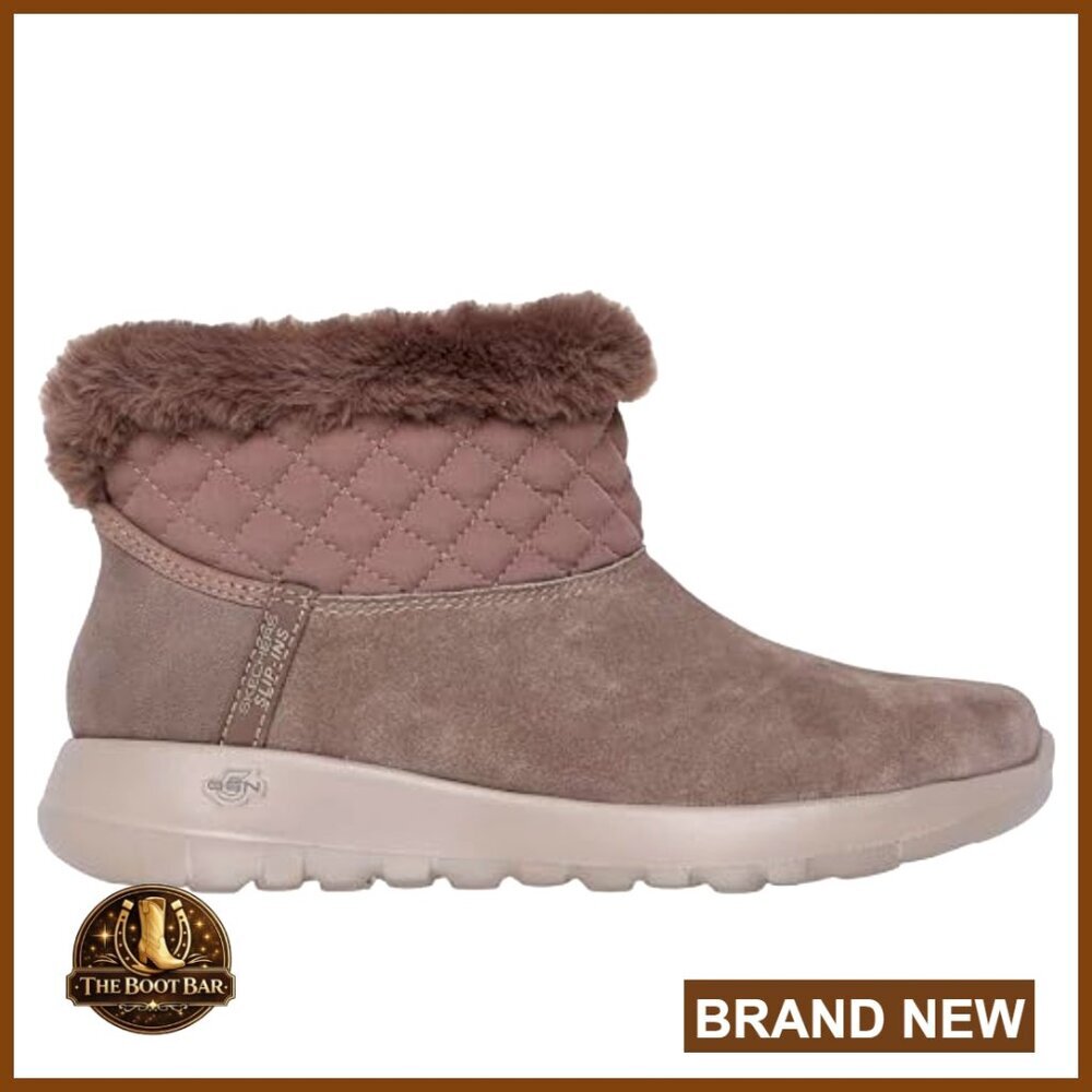 Suede Slip-On Ankle Boot with Memory Foam Insole, Water Resistant - Picture 4 of 5
